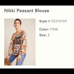 Anthropologie Nikki Blouse